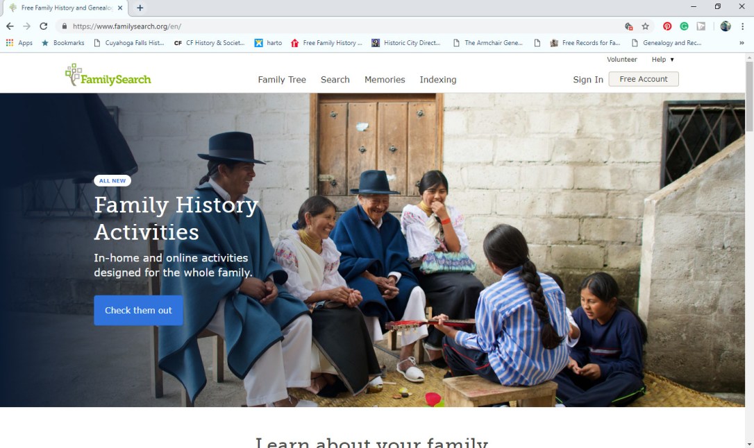 FamilySearch Screen Shot